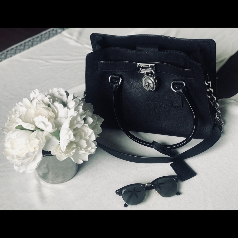 MICHAEL KORS HAMILTON SAFFIANO LEATHER